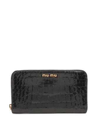 【MIUMIU】MATELASSE FLAP WALLET MIU MIU Nappa Matelasse Flap Tri-Fold Wallet Geranio 1479412