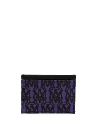 Amiri Pasjeshouder met monogramprint - Paars