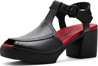 FLY London Flig419fly Womens Sandals Black : EU 39 (US Womens 8-8.5) M, Leather