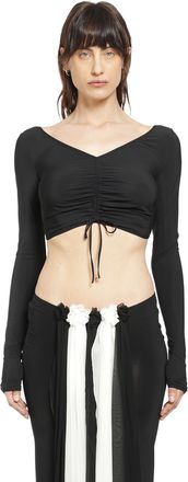 Nensi Dojaka Ruched Ballet Long Sleeve Top