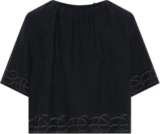 By Malene Birger Tops, Dames, Zwart, XS, Linnen, Marian Top