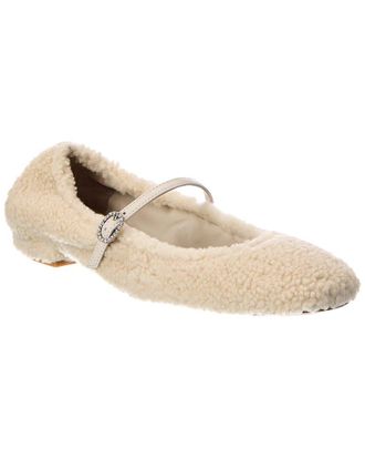 Stuart Weitzman Lennox Shearling Flat