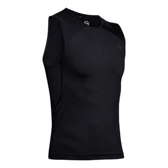 Under Armour Mens Under Armour RUSH HeatGear Vest Black 1353448-001