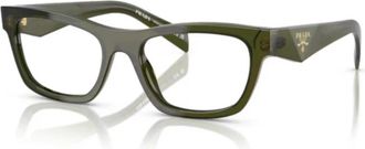 Prada Butterfly Eyeglasses - unisex - Brillen - Groen - 52 MM - Accessoires