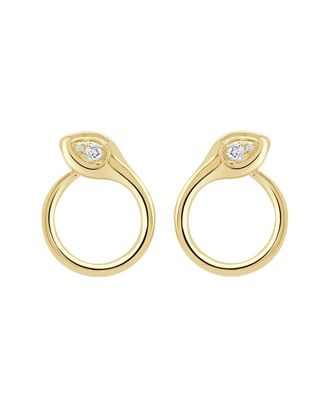 Sabrina Designs 14K 0.09 Ct. Tw. Diamond Snake Earrings