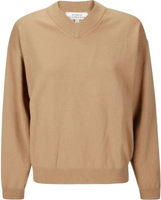 STUDIO NICHOLSON Fiore jumper - women - Lambs Wool - 12 - Brown