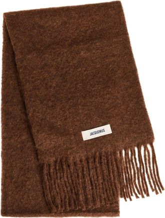 Jacquemus Carro Wool-blend Scarf - Brown - One Size