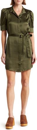 Frame Denim Gillian Silk Minidress in Fatigue at Nordstrom Rack, Size X-Small