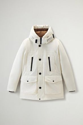 Woolrich uomo Arctic Parka Evolution in Ramar Cloth Bianco Taglia XXL