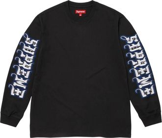SUPREME FW25 Intarsia Sleeve L/S Top Black SUP-FW25-111-BLK