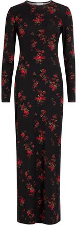 Reformation Tommie Floral Stretch-jersey Maxi Dress - Black - S (UK8-10 / S)