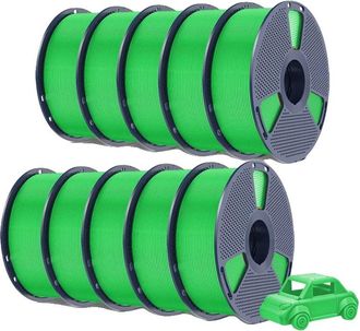 OEM Filamento Para Impresora 3d, Alta Resistencia, Dureza, Petg-verde, 10 Rollos