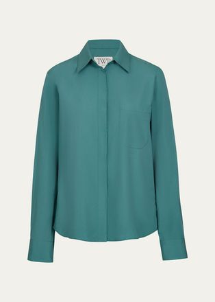 TWP Cowboy Shirt in Super Compact Poplin