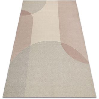 RugsX Flux 461.7.ae200 Alfombra De Lana Osta - Geom&eacute;trica, Estructural, Loft Beige / Rosa Beige 240x340 Cm