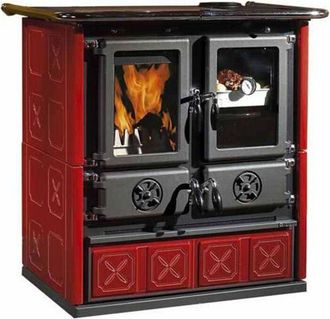 Nordica Cocina De Le&ntilde;a Nordica Rosetta Bii May&oacute;lica 7.2 Kw Bordeaux Modelo 7013140