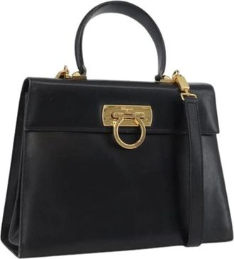 Ferragamo Pre-owned Handbags, female, Black, Size: ONE SIZE Pre-owned Hand Bag