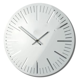 OEM Reloj De Pared Trim Blanco Brillante De 30 Cm