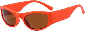 Generic Vacation Mens Outdoor Sunglasses Driving Womens Sports Sun Glasses(Red)