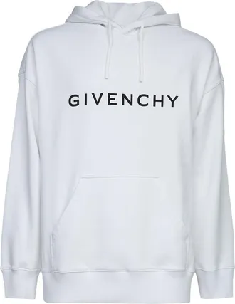 Givenchy White Cotton Mens Hoodie