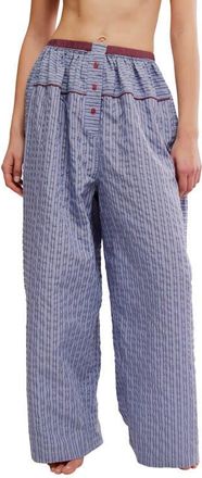 Free People Cross My Heart Lounge Pants in Still Water Combo at Nordstrom, Size X-Small
