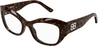 Balenciaga Bb 0398O Cat Eye Frame - Dames - Brillen - Bruin - 54 MM - Accessoires