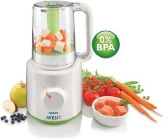 Philips EasyPappa 2 in 1 - Frullatore Omogenizzatore 400 Watt 0,45 Litri