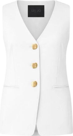 Liu Jo Vests, female, White, Size: XL Regular-fit Waistcoat