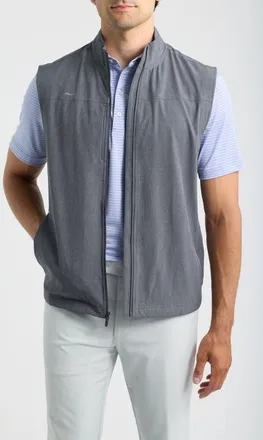 Johnnie-O Big Sur Performance Vest in Umber at Nordstrom, Size Xx-Large