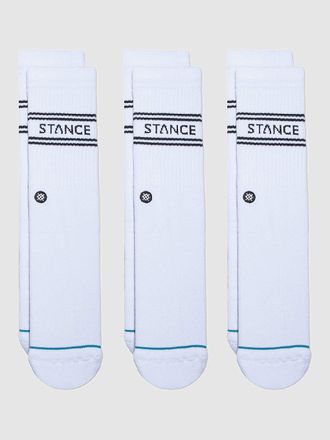 Stance Basic 3 Pack Crew Socks blanco