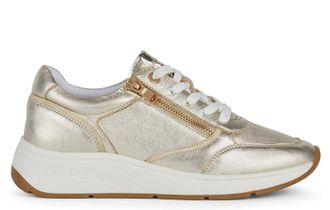 Geox Cristael Womens Trainers - Gold - Size UK 7.5