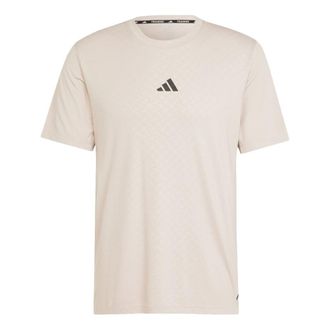 adidas POWER WORKOUT logo T-Shirt Asia Sizing Beige IX9094