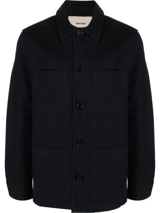 Zadig&Voltaire Giacca-camicia con stampa - Blu