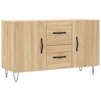 Berkfield Home Sideboard Sonoma Oak 100x36x60 cm Engineered Wood in Light Tan | Size: 100 x 36 x 60 cm