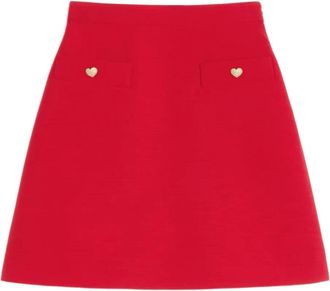 Valentino Garavani Minigonna Crepe Couture - Rosso