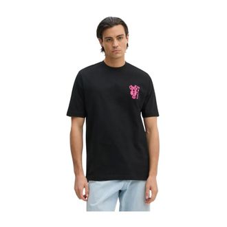 Paul Smith Tops, Heren, Zwart, S, Katoen, Print T-shirt