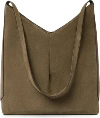STUDIO NICHOLSON Hoho Suede Bag - unisex - Studio Nicholson - Shopping Bags - Green - ONE SIZE - Bags