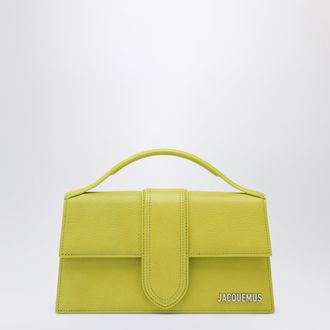 Jacquemus Le Grand top-handle bag in acid green leather