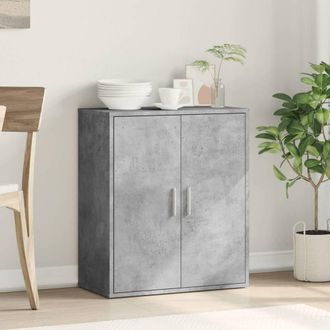 Berkfield Home Sideboard Concrete Grey 79x38x80 cm Engineered Wood | Size: 79 x 38 x 80 cm