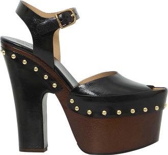 Chlo&eacute; Black Studded Meret Heels