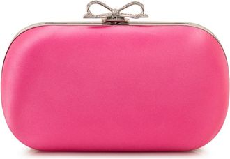 Self Portrait Satin Clutch Tas - Dames - Clutches - Roze - ONE Size - Satijn - Tassen