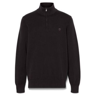 Timberland Williams River Cotton YD 1/4 Zip Sweater Pullover f&uuml;r Herren | schwarz