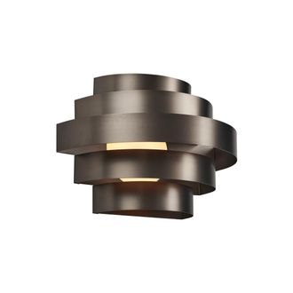 QAZQA Moderno L&aacute;mpara De Pared Moderna Color Bronce De Ca&ntilde;&oacute;n Con Led Regulable En 3 Pasos - Lines Acero Otros Incluye Led Max. 1 X 10.5 Watt - Qazqa