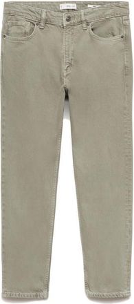 Mango Ben Crop Tapered Jeans in Pastel Green at Nordstrom, Size 34 X 32