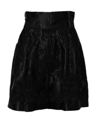 Dolce & Gabbana Bloemige Geborduurde Rok