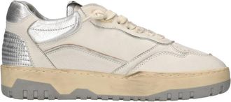 4B12 Schoenen, Dames, Beige, 37 EU, Leer, Olimpia Sneaker