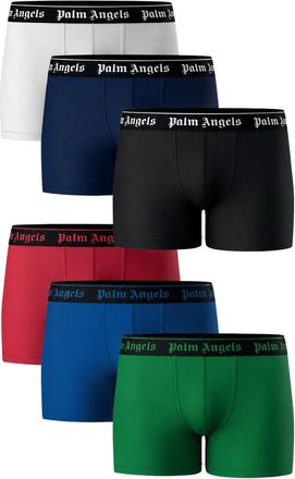 Palm Angels Groene boxershorts met logo multipack