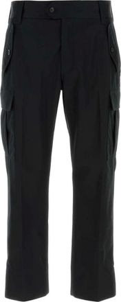 Alexander McQueen Alexander McQueen, Straight Trousers, male, Black, Size: XL Straight Leg Cargo Trousers