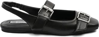 Karl Lagerfeld Ballerine in pelle - Nero