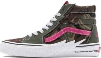 Vans (WMNS) Vans x AAPE Sk8-Hi Volt Green White Pink VN0A5JIVCMA1