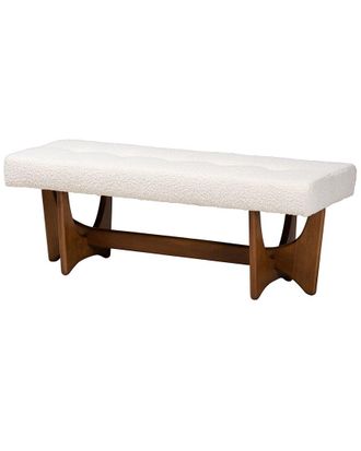 Baxton Studio Theo Japandi Boucle Bench